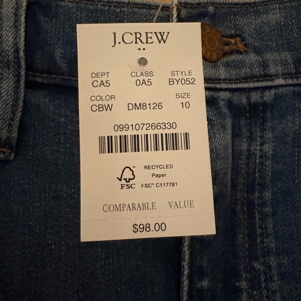 J. Crew Factory Denim Indigo Pencil Skirt - Picture 3 of 3